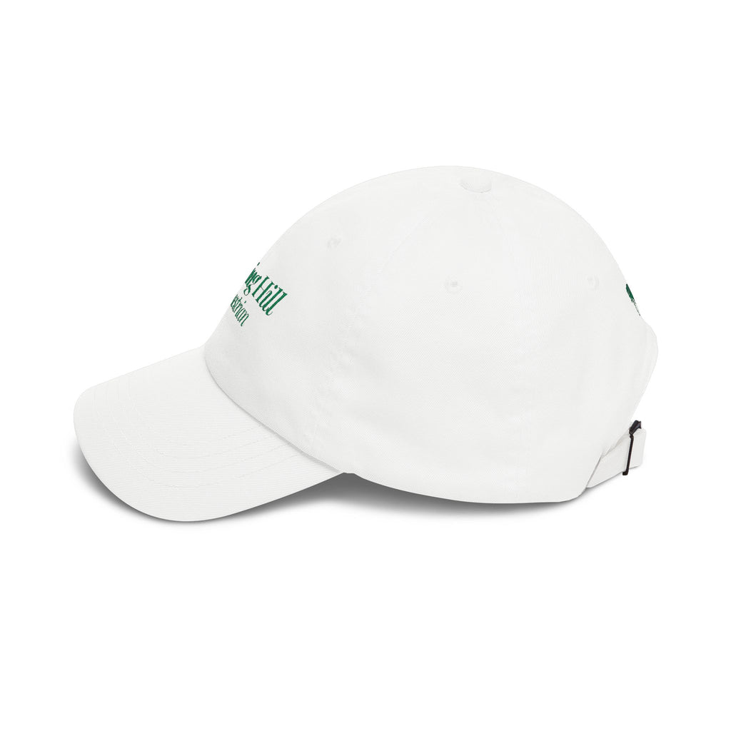 Barn Cap — Classic White Grand Prix Baseball Hat