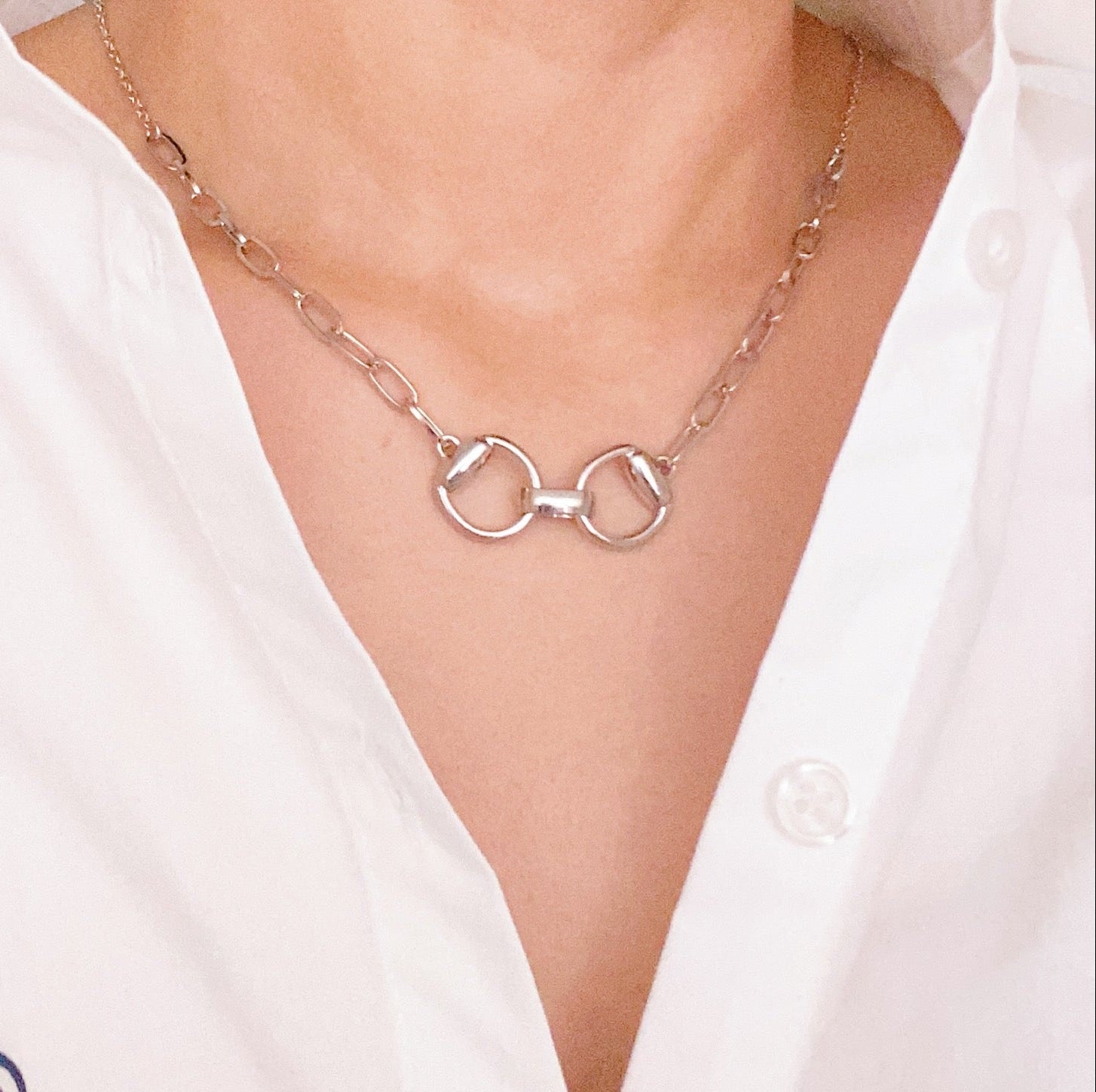 Horse Bit Chain Necklace